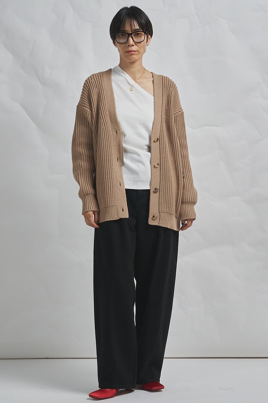 【ウィムガゼット/Whim Gazette】の【GEMINI】片畔カーディガン 人気、トレンドファッション・服の通販 founy(ファニー) 　ファッション　Fashion　レディースファッション　Fashion for Women　トップス・カットソー　Cut & Sew Tops　ニット　Knit Tops & Sweaters　カーディガン・羽織り　Layered Style Cardigans　イタリア　Italy　カーディガン　Cardigan, Knitwear　フロント　Front, Front Design　ボトム　Bottoms, Lower Wear　畦　Ribbed Knit　other-2|ID: prp329100004857970 ipo3291000000036231502