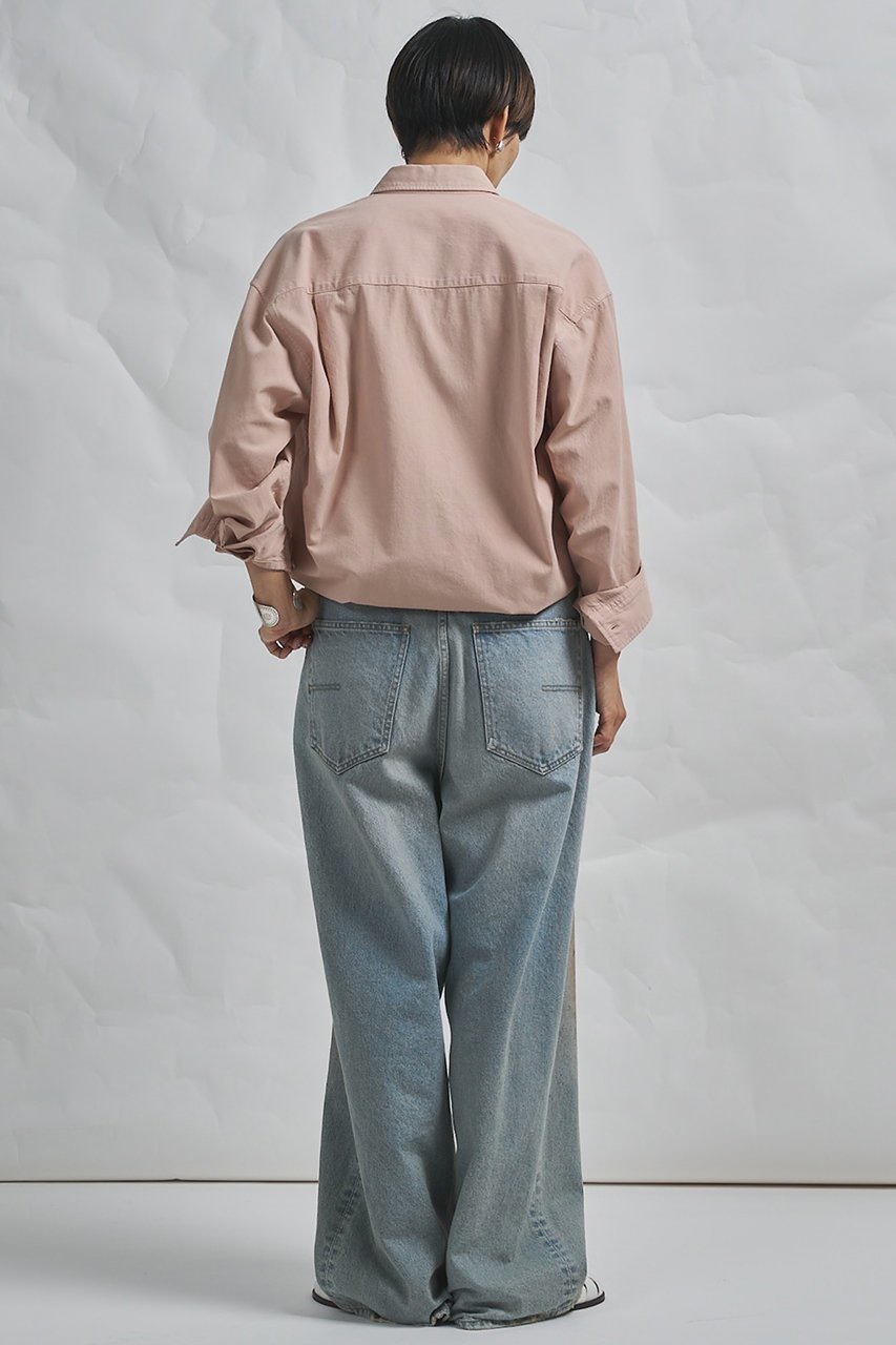 【ウィムガゼット/Whim Gazette】の【GEMINI】製品染めシャツ 人気、トレンドファッション・服の通販 founy(ファニー) 　ファッション　Fashion　レディースファッション　Fashion for Women　トップス・カットソー　Cut & Sew Tops　シャツ・ブラウス・オフィスカジュアル　Elegant Blouses & Button-Ups　2026年　2026　おすすめ　Recommended / Our Picks　オックス　Oxford Fabric　スリーブ　Sleeve, Long Sleeve / Short Sleeve　セットアップ　Set-Up, Coordinated Outfit　フォルム　Silhouette, Form　ロング　Long, Long-Length　ヴィンテージ　Vintage Style　夏　Summer　春　Spring　S/S・春夏　SS, Spring/Summer, Warm Season　other-5|ID: prp329100004857971 ipo3291000000035883700