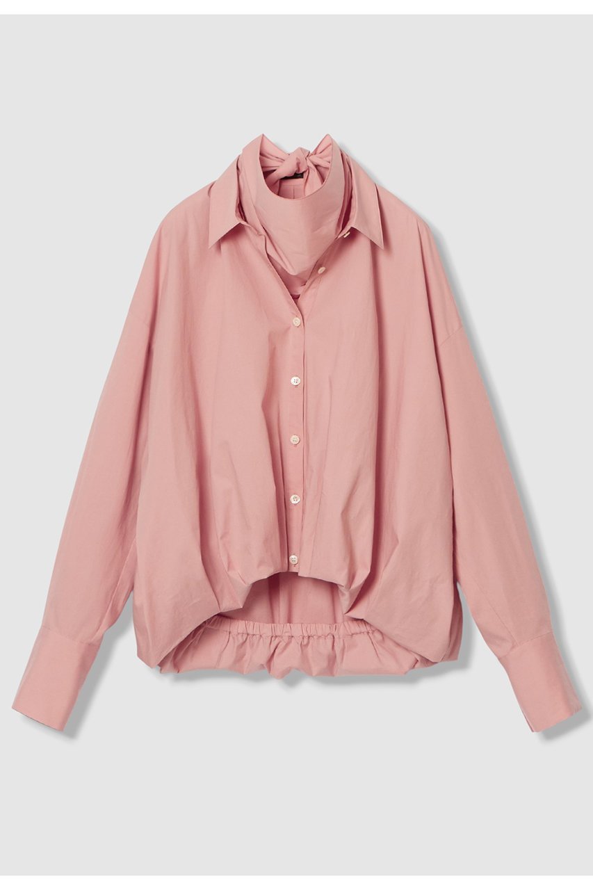 【アルアバイル/allureville】の【WEB・一部店舗別注】スカーフ付バルーンシャツ インテリア・キッズ・メンズ・レディースファッション・服の通販 founy(ファニー) ファッション Fashion レディースファッション Fashion for Women トップス・カットソー Cut & Sew Tops シャツ・ブラウス・オフィスカジュアル Elegant Blouses & Button-Ups 2026年 2026 クラシカル Classical, Vintage-Inspired スカーフ Scarf, Neckwear スリーブ Sleeve, Long Sleeve / Short Sleeve バランス Balance, Style Balance バルーン Balloon, Balloon Silhouette ロング Long, Long-Length 別注 Limited Edition, Custom Order 夏 Summer 春 Spring S/S・春夏 SS, Spring/Summer, Warm Season ピンク|ID: prp329100004858101 ipo3291000000035890442