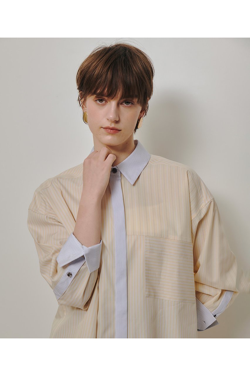 【アルアバイル/allureville】の【WEB・一部店舗別注】クレイジーストライプシャツ 人気、トレンドファッション・服の通販 founy(ファニー) ファッション Fashion レディースファッション Fashion for Women トップス・カットソー Cut & Sew Tops シャツ・ブラウス・オフィスカジュアル Elegant Blouses & Button-Ups 2026年 2026 おすすめ Recommended / Our Picks ショルダー Shoulder, Shoulder Strap スリーブ Sleeve, Long Sleeve / Short Sleeve デニム Denim, Jeans Material ドロップ Drop Shoulder, Dropped Style パターン Pattern, Design Print パッチ Patch, Appliqué ボトム Bottoms, Lower Wear ポケット Pocket, Pocket Detail マニッシュ Mannish, Boyish ロング Long, Long-Length 別注 Limited Edition, Custom Order 夏 Summer 春 Spring S/S・春夏 SS, Spring/Summer, Warm Season other-8|ID: prp329100004858102 ipo3291000000035890465