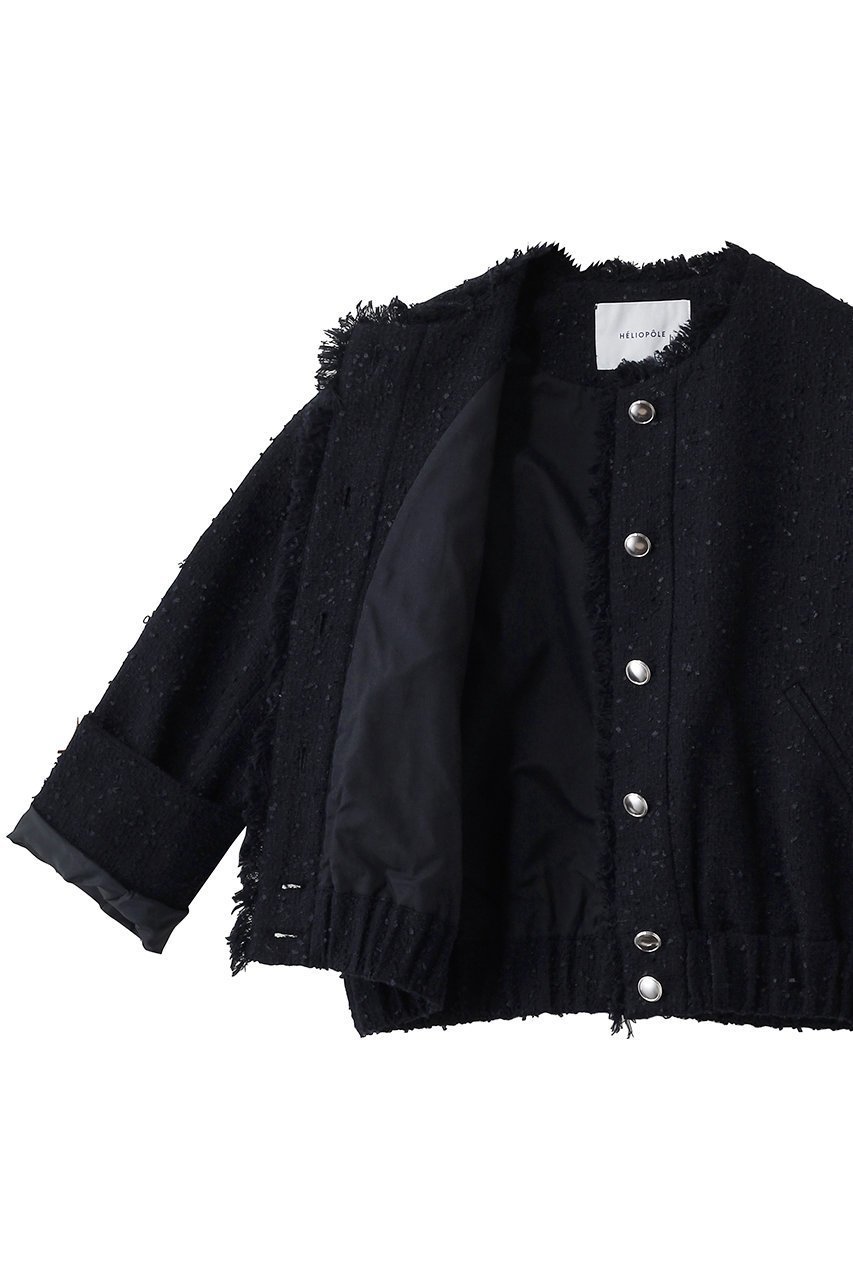 【エリオポール/heliopole】のツイードブルゾン 人気、トレンドファッション・服の通販 founy(ファニー) 　ファッション　Fashion　レディースファッション　Fashion for Women　アウター　Coat / Outerwear Collection　レディースジャケット・軽アウター　Jackets　ブルゾンジャケット・スポーティアウター　Blouson Jackets　2026年　2026　ジャケット　Jacket, Outerwear　スリーブ　Sleeve, Long Sleeve / Short Sleeve　ツイード　Twill, Twill Weave　フリンジ　Fringe, Tassel　ブルゾン　Blouson, Bomber Jacket　メタル　Metal, Metal Parts　ロング　Long, Long-Length　夏　Summer　春　Spring　S/S・春夏　SS, Spring/Summer, Warm Season　other-6|ID: prp329100004858113 ipo3291000000035890541