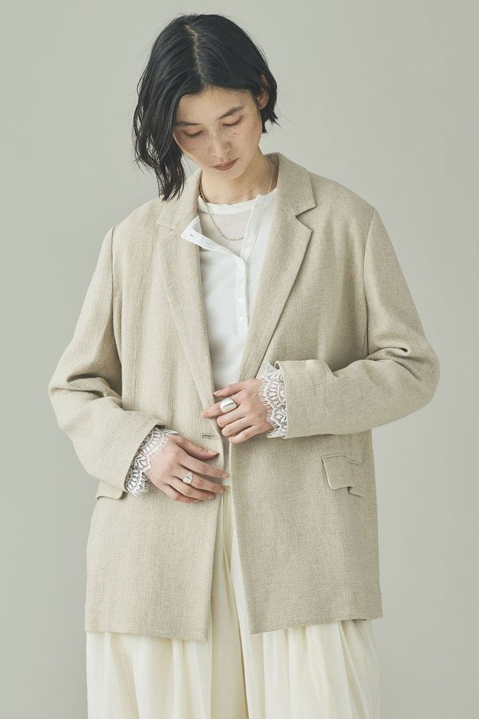 【カレンソロジー/Curensology】のパナマジャケット インテリア・キッズ・メンズ・レディースファッション・服の通販 founy(ファニー) https://founy.com/ ファッション Fashion レディースファッション Fashion for Women アウター Coat / Outerwear Collection レディースジャケット・軽アウター Jackets 2026年 2026 シンプル Simple, Minimal ジャケット Jacket, Outerwear ダブル Double, Double-Breasted メッシュ Mesh, Net Fabric リネン Linen, Linen Fabric 夏 Summer 春 Spring S/S・春夏 SS, Spring/Summer, Warm Season |ID: prp329100004858122 ipo3291000000035890586