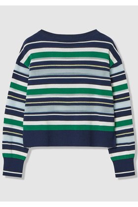 【アルアバイル/allureville】 異素材MIXマルチボーダープルオーバー人気、トレンドファッション・服の通販 founy(ファニー) ファッション Fashion レディースファッション Fashion for Women トップス・カットソー Cut & Sew Tops ニット Knit Tops & Sweaters カジュアルプルオーバー・ニットトップス Pullovers & Knit Tops / Casual Pullovers 2026年 2026 おすすめ Recommended / Our Picks インナー Innerwear ストール Stole, Wrap セーター Sweater, Knitwear テクスチャー Texture, Textured Fabric トレンド Trend, Trending Now ボーダー Border, Stripe 夏 Summer 春 Spring S/S・春夏 SS, Spring/Summer, Warm Season |ID:prp329100004858123