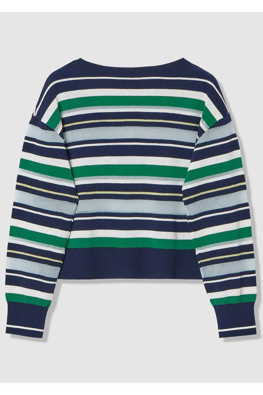 【アルアバイル/allureville】の異素材MIXマルチボーダープルオーバー 人気、トレンドファッション・服の通販 founy(ファニー) 　ファッション　Fashion　レディースファッション　Fashion for Women　トップス・カットソー　Cut & Sew Tops　ニット　Knit Tops & Sweaters　カジュアルプルオーバー・ニットトップス　Pullovers & Knit Tops / Casual Pullovers　2026年　2026　おすすめ　Recommended / Our Picks　インナー　Innerwear　ストール　Stole, Wrap　セーター　Sweater, Knitwear　テクスチャー　Texture, Textured Fabric　トレンド　Trend, Trending Now　ボーダー　Border, Stripe　夏　Summer　春　Spring　S/S・春夏　SS, Spring/Summer, Warm Season　other-2|ID: prp329100004858123 ipo3291000000035890600