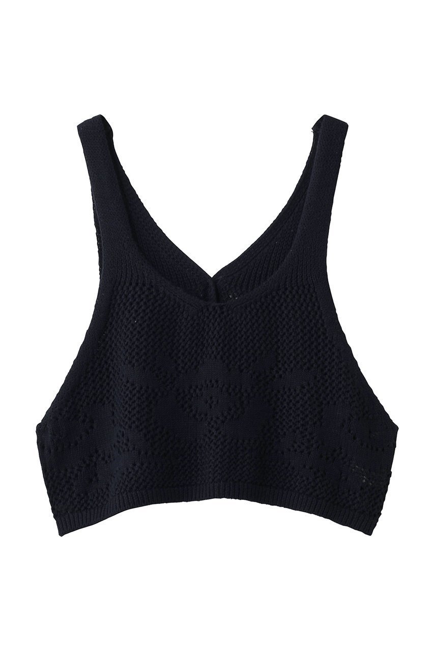 【ミディウミ/MidiUmi】の2way needle work vest ベスト インテリア・キッズ・メンズ・レディースファッション・服の通販 founy(ファニー) 　ファッション　Fashion　レディースファッション　Fashion for Women　アウター　Coat / Outerwear Collection　レディースジャケット・軽アウター　Jackets　2026年　2026　カットソー　Cut and Sewn Top　ジャケット　Jacket, Outerwear　トレンド　Trend, Trending Now　フラワー　Flower, Floral　ベスト　Vest, Waistcoat　メッシュ　Mesh, Net Fabric　モチーフ　Motif, Design Theme　夏　Summer　春　Spring　S/S・春夏　SS, Spring/Summer, Warm Season　navy|ID: prp329100004858133 ipo3291000000035890707