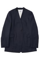 【ザ ストア バイ シー/THE STORE by C】の【COCUCA】ノーカラージャケット 人気、トレンドファッション・服の通販 founy(ファニー) ファッション Fashion レディースファッション Fashion for Women アウター Coat / Outerwear Collection レディースジャケット・軽アウター Jackets ノーカラージャケット / シンプル上品コーデ Collarless Jackets 2026年 2026 シェイプ Shape, Slim Fit シルク Silk, 100% Silk ジャケット Jacket, Outerwear スーツ Suit, Formalwear ボックス Boxy, Box Shape メンズ Men's, Menswear 夏 Summer 春 Spring S/S・春夏 SS, Spring/Summer, Warm Season thumbnail ダークネイビー|ID: prp329100004858135 ipo3291000000035890791