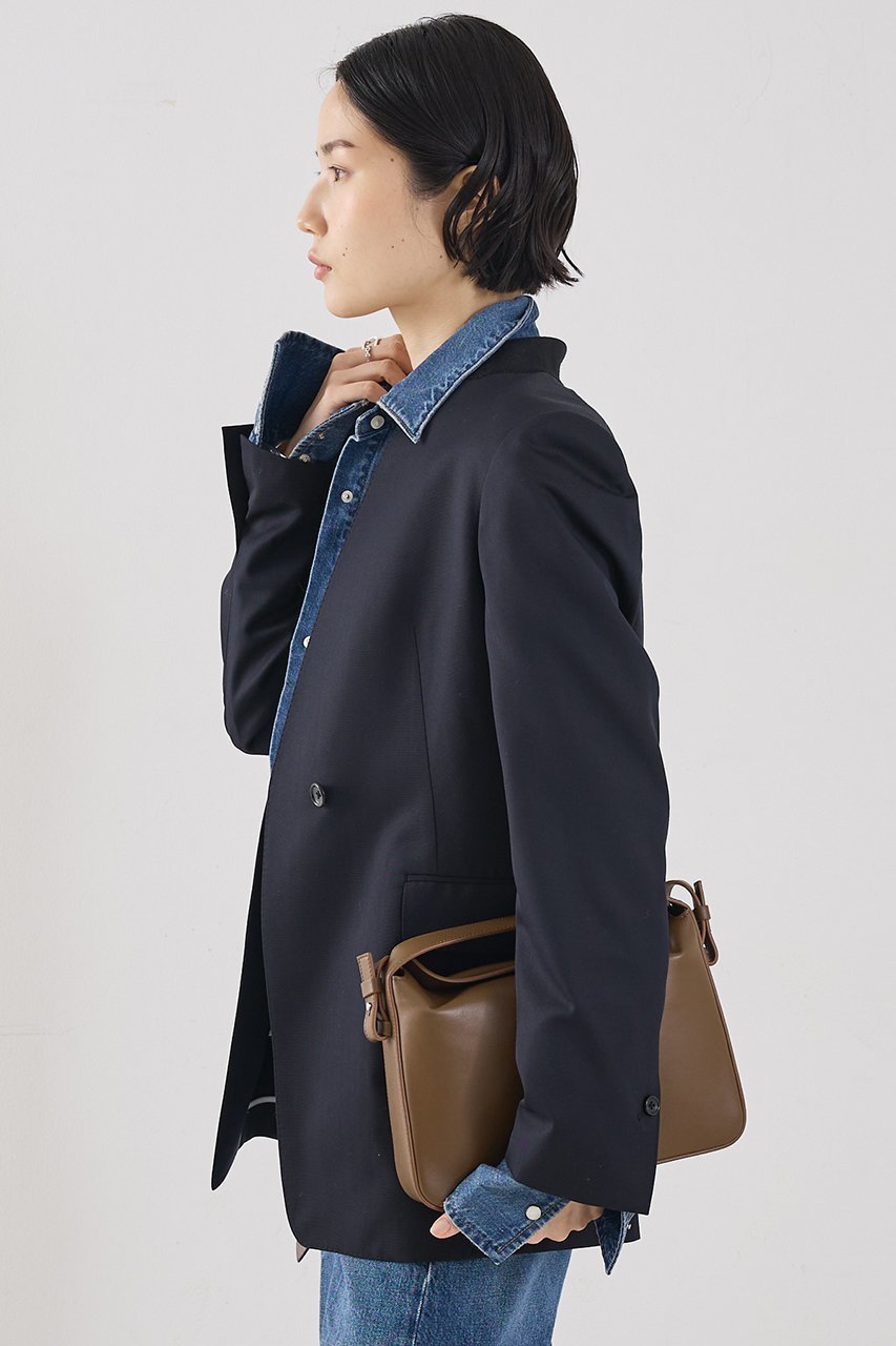 【ザ ストア バイ シー/THE STORE by C】の【COCUCA】ノーカラージャケット 人気、トレンドファッション・服の通販 founy(ファニー) 　ファッション　Fashion　レディースファッション　Fashion for Women　アウター　Coat / Outerwear Collection　レディースジャケット・軽アウター　Jackets　ノーカラージャケット / シンプル上品コーデ　Collarless Jackets　シェイプ　Shape, Slim Fit　シルク　Silk, 100% Silk　ジャケット　Jacket, Outerwear　スーツ　Suit, Formalwear　ボックス　Boxy, Box Shape　メンズ　Men's, Menswear　other-2|ID: prp329100004858135 ipo3291000000036006546