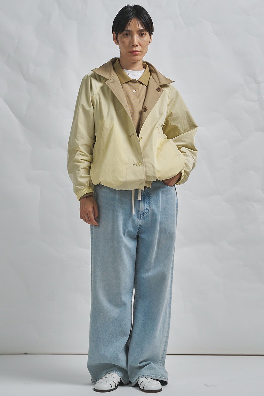 【ウィムガゼット/Whim Gazette】の【GEMINI】フードリバーシブルコート 人気、トレンドファッション・服の通販 founy(ファニー) 　ファッション　Fashion　レディースファッション　Fashion for Women　アウター　Coat / Outerwear Collection　コート・ロングコート・ピーコート　Long Coats, Peacoats & More　2026年　2026　イエロー　Yellow　ショート　Short, Short Length　タイプライター　Typewriter Fabric, Crisp Cotton　タフタ　Taffeta, Structured Fabric　ハーフ　Half, Half-Length　ブルゾン　Blouson, Bomber Jacket　リバーシブル　Reversible, Two-Sided　夏　Summer　春　Spring　S/S・春夏　SS, Spring/Summer, Warm Season　other-2|ID: prp329100004858343 ipo3291000000035908231