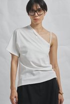 【ウィムガゼット/Whim Gazette】の【GEMINI】ワンショルダーカットソー 人気、トレンドファッション・服の通販 founy(ファニー) ファッション Fashion レディースファッション Fashion for Women トップス・カットソー Cut & Sew Tops シャツ・ブラウス・オフィスカジュアル Elegant Blouses & Button-Ups ロングTシャツ・Tシャツ Longline T-Shirts & Tees カットソー・ベーシックTシャツ Cut-and-Sewn Tops / Stretch Tees & Basics 2026年 2026 アシンメトリー Asymmetrical Style インナー Innerwear ショート Short, Short Length ジャケット Jacket, Outerwear スリーブ Sleeve, Long Sleeve / Short Sleeve ツイル Twist, Twisted Detail ヴィンテージ Vintage Style 夏 Summer 春 Spring S/S・春夏 SS, Spring/Summer, Warm Season thumbnail オフホワイト|ID: prp329100004858347 ipo3291000000035908265