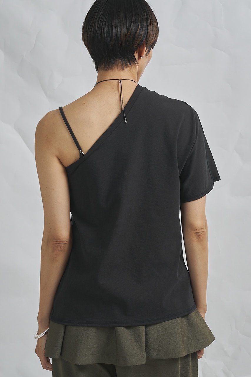 【ウィムガゼット/Whim Gazette】の【GEMINI】ワンショルダーカットソー 人気、トレンドファッション・服の通販 founy(ファニー) 　ファッション　Fashion　レディースファッション　Fashion for Women　トップス・カットソー　Cut & Sew Tops　シャツ・ブラウス・オフィスカジュアル　Elegant Blouses & Button-Ups　ロングTシャツ・Tシャツ　Longline T-Shirts & Tees　カットソー・ベーシックTシャツ　Cut-and-Sewn Tops / Stretch Tees & Basics　2026年　2026　アシンメトリー　Asymmetrical Style　インナー　Innerwear　ショート　Short, Short Length　ジャケット　Jacket, Outerwear　スリーブ　Sleeve, Long Sleeve / Short Sleeve　ツイル　Twist, Twisted Detail　ヴィンテージ　Vintage Style　夏　Summer　春　Spring　S/S・春夏　SS, Spring/Summer, Warm Season　other-4|ID: prp329100004858347 ipo3291000000035908269