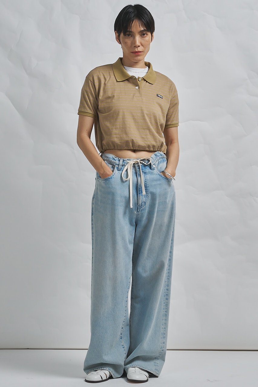 【ウィムガゼット/Whim Gazette】の【GEMINI】ボーダーポロカットソー 人気、トレンドファッション・服の通販 founy(ファニー) 　ファッション　Fashion　レディースファッション　Fashion for Women　トップス・カットソー　Cut & Sew Tops　シャツ・ブラウス・オフィスカジュアル　Elegant Blouses & Button-Ups　ロングTシャツ・Tシャツ　Longline T-Shirts & Tees　カットソー・ベーシックTシャツ　Cut-and-Sewn Tops / Stretch Tees & Basics　2026年　2026　インナー　Innerwear　ショート　Short, Short Length　ジャケット　Jacket, Outerwear　ストリング　String, Drawstring　スリーブ　Sleeve, Long Sleeve / Short Sleeve　バランス　Balance, Style Balance　ボトム　Bottoms, Lower Wear　ボーダー　Border, Stripe　ポロシャツ　Polo Shirt, Collared Tee　夏　Summer　春　Spring　S/S・春夏　SS, Spring/Summer, Warm Season　other-2|ID: prp329100004858348 ipo3291000000035908275