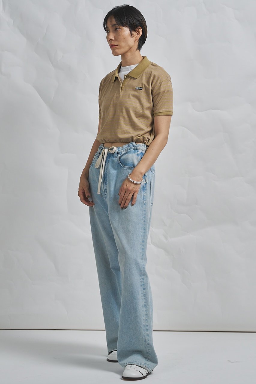 【ウィムガゼット/Whim Gazette】の【GEMINI】ボーダーポロカットソー 人気、トレンドファッション・服の通販 founy(ファニー) 　ファッション　Fashion　レディースファッション　Fashion for Women　トップス・カットソー　Cut & Sew Tops　シャツ・ブラウス・オフィスカジュアル　Elegant Blouses & Button-Ups　ロングTシャツ・Tシャツ　Longline T-Shirts & Tees　カットソー・ベーシックTシャツ　Cut-and-Sewn Tops / Stretch Tees & Basics　2026年　2026　インナー　Innerwear　ショート　Short, Short Length　ジャケット　Jacket, Outerwear　ストリング　String, Drawstring　スリーブ　Sleeve, Long Sleeve / Short Sleeve　バランス　Balance, Style Balance　ボトム　Bottoms, Lower Wear　ボーダー　Border, Stripe　ポロシャツ　Polo Shirt, Collared Tee　夏　Summer　春　Spring　S/S・春夏　SS, Spring/Summer, Warm Season　other-3|ID: prp329100004858348 ipo3291000000035908276