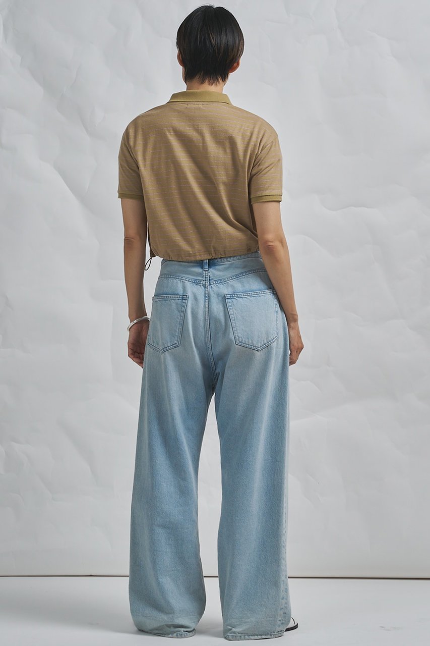 【ウィムガゼット/Whim Gazette】の【GEMINI】ボーダーポロカットソー 人気、トレンドファッション・服の通販 founy(ファニー) 　ファッション　Fashion　レディースファッション　Fashion for Women　トップス・カットソー　Cut & Sew Tops　シャツ・ブラウス・オフィスカジュアル　Elegant Blouses & Button-Ups　ロングTシャツ・Tシャツ　Longline T-Shirts & Tees　カットソー・ベーシックTシャツ　Cut-and-Sewn Tops / Stretch Tees & Basics　2026年　2026　インナー　Innerwear　ショート　Short, Short Length　ジャケット　Jacket, Outerwear　ストリング　String, Drawstring　スリーブ　Sleeve, Long Sleeve / Short Sleeve　バランス　Balance, Style Balance　ボトム　Bottoms, Lower Wear　ボーダー　Border, Stripe　ポロシャツ　Polo Shirt, Collared Tee　夏　Summer　春　Spring　S/S・春夏　SS, Spring/Summer, Warm Season　other-4|ID: prp329100004858348 ipo3291000000035908277