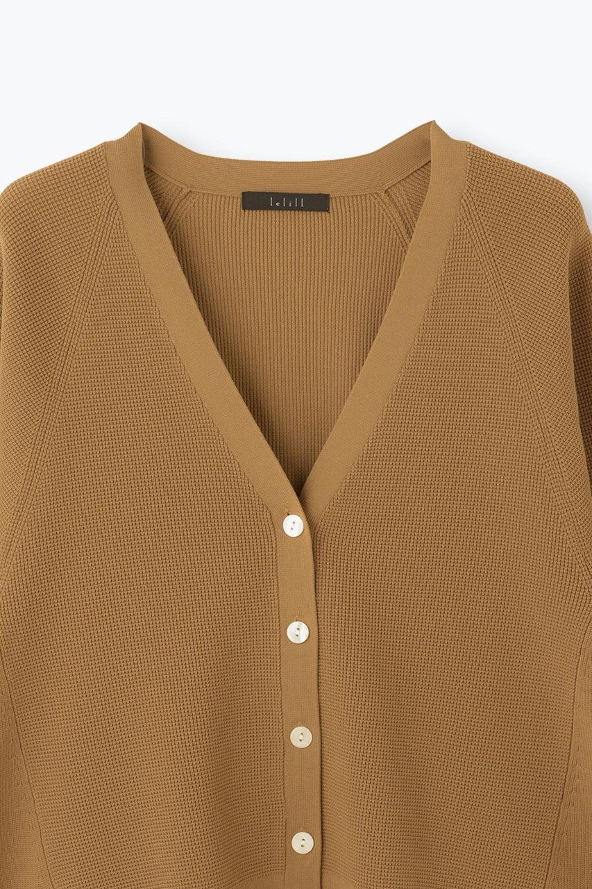 【レリル/lelill】のハイテクAラインワッフルカーディガン 人気、トレンドファッション・服の通販 founy(ファニー) 　ファッション　Fashion　レディースファッション　Fashion for Women　トップス・カットソー　Cut & Sew Tops　ニット　Knit Tops & Sweaters　カーディガン・羽織り　Layered Style Cardigans　カーディガン　Cardigan, Knitwear　ベーシック　Basic, Essential　ワッフル　Waffle, Waffle Knit　新作・新入荷　New Arrivals / New In　春　Spring　other-3|ID: prp329100004858367 ipo3291000000035908428