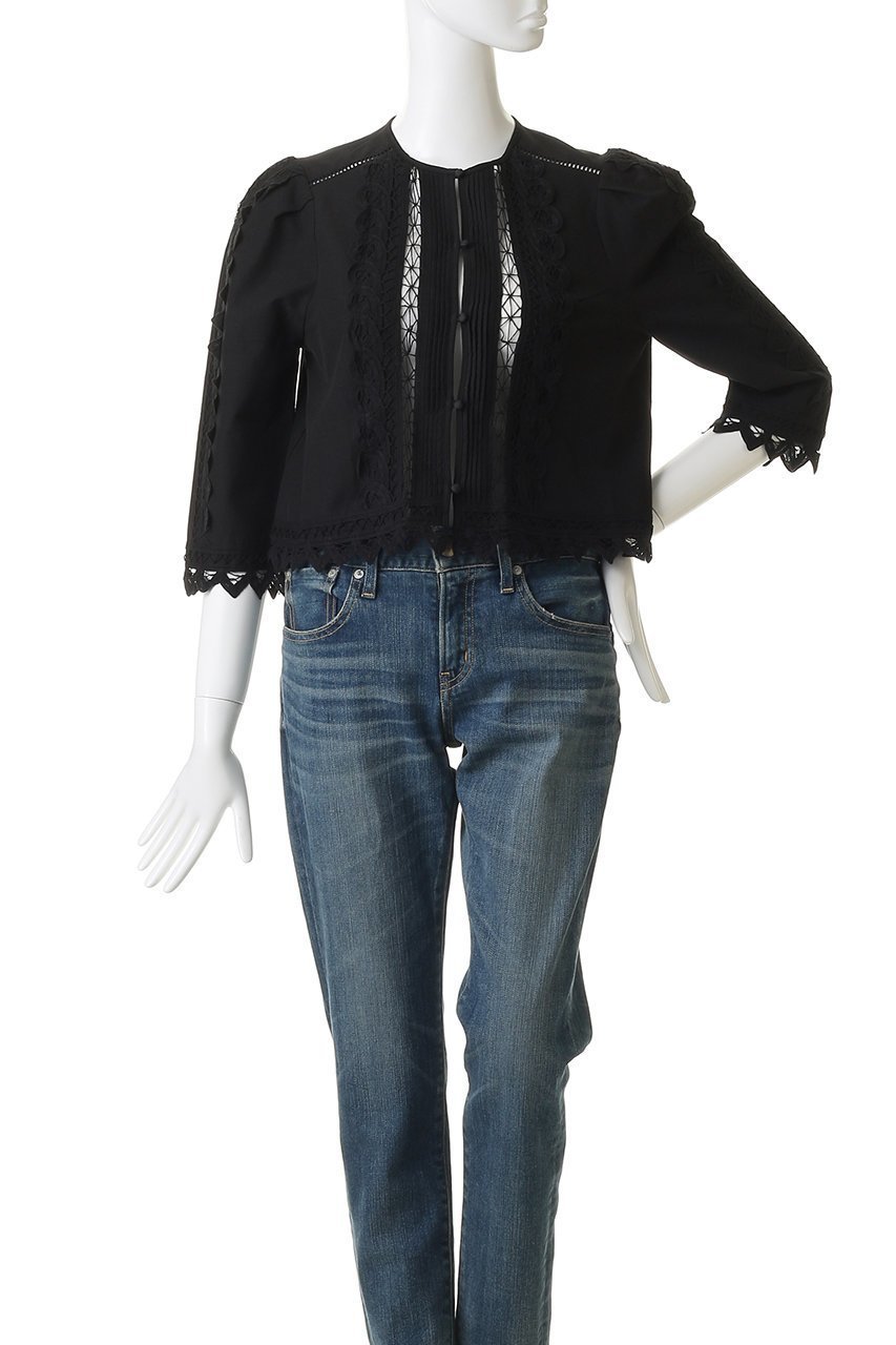 【マリリンムーン/MARILYN MOON】の【SOI-MeME】コードレースブラウスジャケット 人気、トレンドファッション・服の通販 founy(ファニー) 　ファッション　Fashion　レディースファッション　Fashion for Women　アウター　Coat / Outerwear Collection　レディースジャケット・軽アウター　Jackets　2026年　2026　コンパクト　Compact, Small Size　ジャケット　Jacket, Outerwear　ストレッチ　Stretch, Stretchy Fabric　レース　Lace, Lace Fabric　ロング　Long, Long-Length　夏　Summer　春　Spring　S/S・春夏　SS, Spring/Summer, Warm Season　透かし　Cut-Out, Lacework　other-2|ID: prp329100004858370 ipo3291000000035908453