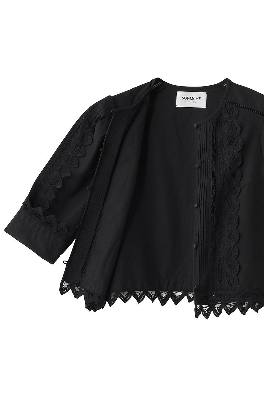 【マリリンムーン/MARILYN MOON】の【SOI-MeME】コードレースブラウスジャケット 人気、トレンドファッション・服の通販 founy(ファニー) 　ファッション　Fashion　レディースファッション　Fashion for Women　アウター　Coat / Outerwear Collection　レディースジャケット・軽アウター　Jackets　2026年　2026　コンパクト　Compact, Small Size　ジャケット　Jacket, Outerwear　ストレッチ　Stretch, Stretchy Fabric　レース　Lace, Lace Fabric　ロング　Long, Long-Length　夏　Summer　春　Spring　S/S・春夏　SS, Spring/Summer, Warm Season　透かし　Cut-Out, Lacework　other-6|ID: prp329100004858370 ipo3291000000035908457