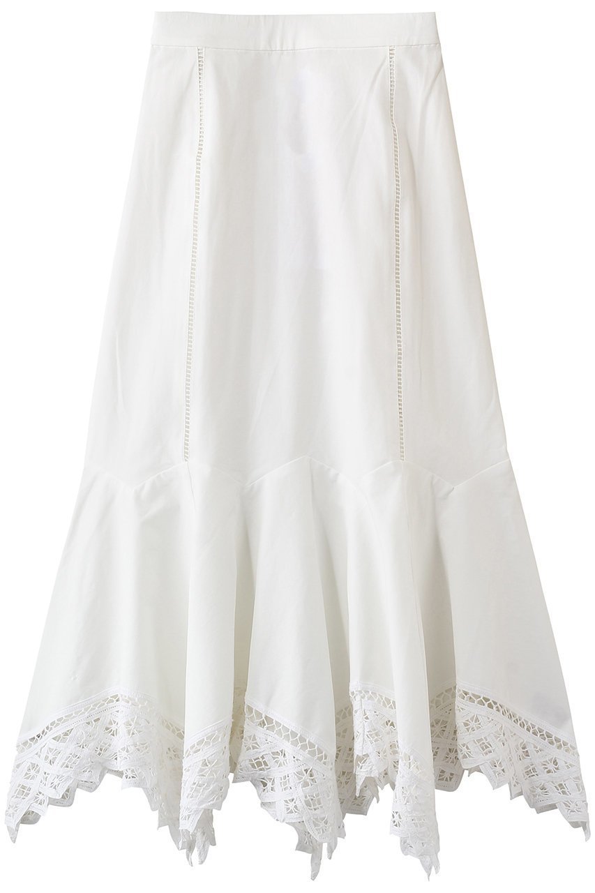 【マリリンムーン/MARILYN MOON】の【SOI-MeME】コードレースハンカチーフヘムスカート インテリア・キッズ・メンズ・レディースファッション・服の通販 founy(ファニー) 　ファッション　Fashion　レディースファッション　Fashion for Women　スカート　Skirts　2026年　2026　シンプル　Simple, Minimal　ペチコート　Petticoat, Underskirt　レース　Lace, Lace Fabric　ロング　Long, Long-Length　夏　Summer　春　Spring　S/S・春夏　SS, Spring/Summer, Warm Season　ホワイト|ID: prp329100004858371 ipo3291000000035908462