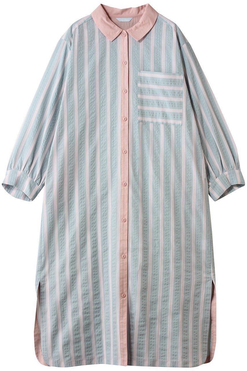 【キッドブルー/KID BLUE】のオーガニックコットンからみ織りナイティ 人気、トレンドファッション・服の通販 founy(ファニー) 　ファッション　Fashion　レディースファッション　Fashion for Women　ワンピース　Dresses　スリーブ　Sleeve, Long Sleeve / Short Sleeve　パジャマ　Pajamas, Sleepwear　リラックス　Relax, Relaxed Fit　ロング　Long, Long-Length　夏　Summer　新作・新入荷　New Arrivals / New In　旅行　Travel　春　Spring　S/S・春夏　SS, Spring/Summer, Warm Season　 other-1|ID: prp329100004859495 ipo3291000000035952213