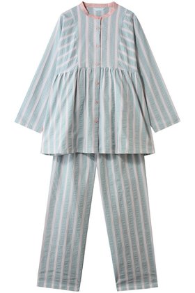 【キッドブルー/KID BLUE】 オーガニックコットンからみ織りパジャマ人気、トレンドファッション・服の通販 founy(ファニー) ファッション Fashion レディースファッション Fashion for Women トップス・カットソー Cut & Sew Tops ストライプ Stripe, Striped Pattern スリーブ Sleeve, Long Sleeve / Short Sleeve パジャマ Pajamas, Sleepwear ロング Long, Long-Length 夏 Summer 新作・新入荷 New Arrivals / New In 春 Spring S/S・春夏 SS, Spring/Summer, Warm Season |ID:prp329100004859496