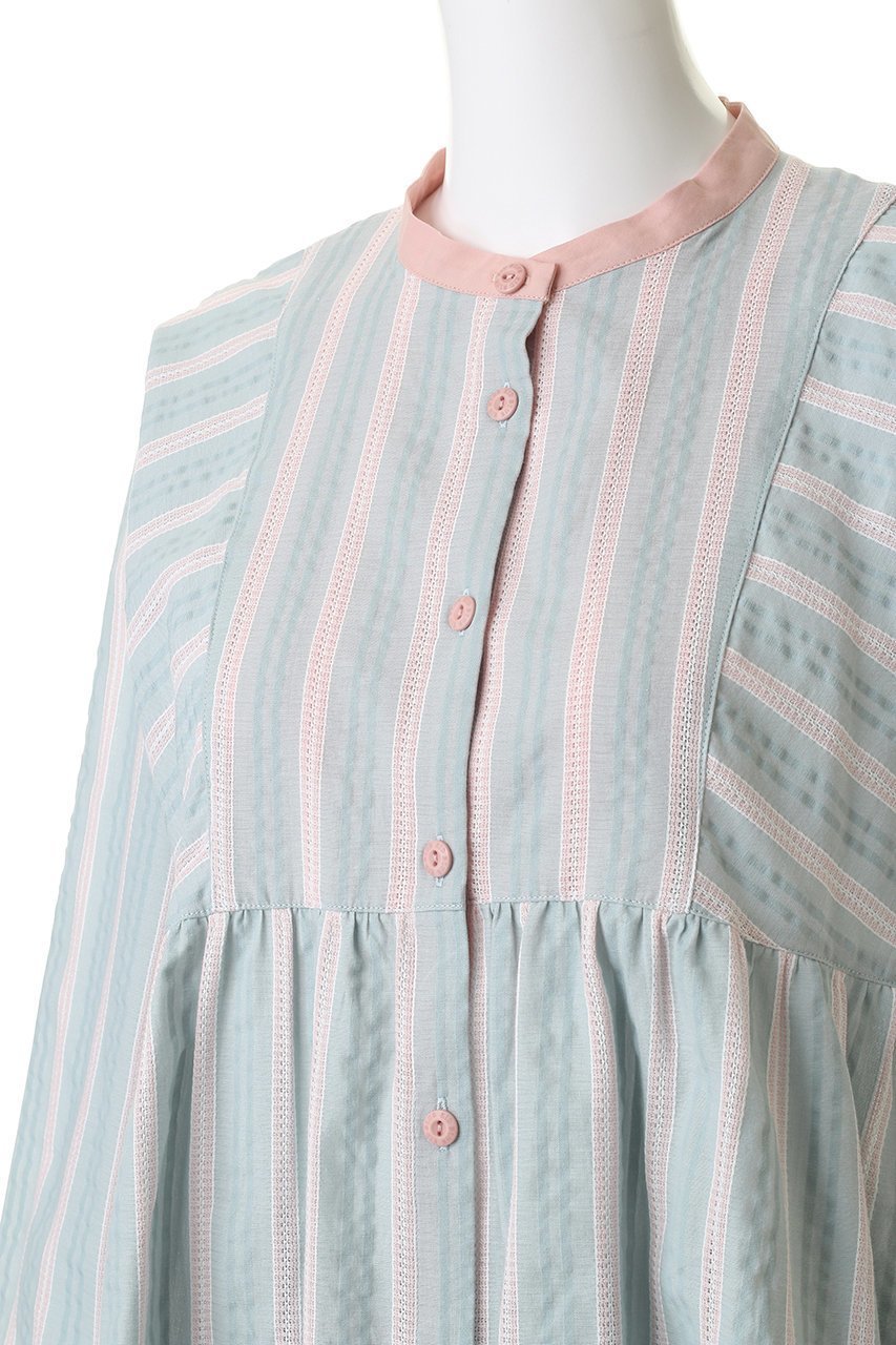 【キッドブルー/KID BLUE】のオーガニックコットンからみ織りパジャマ 人気、トレンドファッション・服の通販 founy(ファニー) ファッション Fashion レディースファッション Fashion for Women トップス・カットソー Cut & Sew Tops ストライプ Stripe, Striped Pattern スリーブ Sleeve, Long Sleeve / Short Sleeve パジャマ Pajamas, Sleepwear ロング Long, Long-Length 夏 Summer 新作・新入荷 New Arrivals / New In 春 Spring S/S・春夏 SS, Spring/Summer, Warm Season other-5|ID: prp329100004859496 ipo3291000000035952226