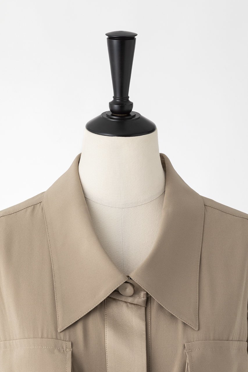 【オーヴィル/EAUVIRE】のウォッシャブルシルクシャツドレス 人気、トレンドファッション・服の通販 founy(ファニー) ファッション Fashion レディースファッション Fashion for Women ワンピース Dresses フォーマル・パーティードレス・結婚式用ドレス Elegant & Casual Dresses チュニック Tunic Tops & Dresses 2026年 2026 おすすめ Recommended / Our Picks サテン Satin, Glossy Fabric シルク Silk, 100% Silk チュニック Tunic, Long Top ドレス Dress, One-Piece フラップ Flap, Flap Pocket フロント Front, Front Design ポケット Pocket, Pocket Detail ロング Long, Long-Length 夏 Summer 定番 Standard, Basic Item 春 Spring S/S・春夏 SS, Spring/Summer, Warm Season other-4|ID: prp329100004859503 ipo3291000000035952274