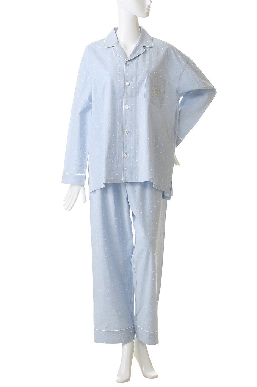 【キッドブルー/KID BLUE】の26ドビードットシャンブレーパジャマ 人気、トレンドファッション・服の通販 founy(ファニー) ファッション Fashion レディースファッション Fashion for Women トップス・カットソー Cut & Sew Tops シャンブレー Chambray, Denim-Like Fabric スリーブ Sleeve, Long Sleeve / Short Sleeve パジャマ Pajamas, Sleepwear ロング Long, Long-Length 定番 Standard, Basic Item 新作・新入荷 New Arrivals / New In other-2|ID: prp329100004859506 ipo3291000000035952297