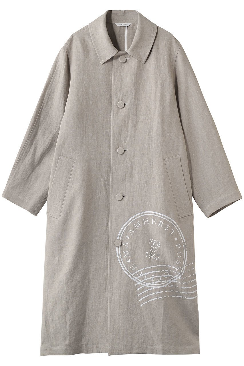 【プレインピープル/PLAIN PEOPLE】のビッグロゴリネンコート 人気、トレンドファッション・服の通販 founy(ファニー) ファッション Fashion レディースファッション Fashion for Women アウター Coat / Outerwear Collection コート・ロングコート・ピーコート Long Coats, Peacoats & More 2026年 2026 おすすめ Recommended / Our Picks スリーブ Sleeve, Long Sleeve / Short Sleeve プリント Print, Printed Pattern リネン Linen, Linen Fabric ロング Long, Long-Length 夏 Summer 春 Spring S/S・春夏 SS, Spring/Summer, Warm Season other-1|ID: prp329100004859534 ipo3291000000035952535