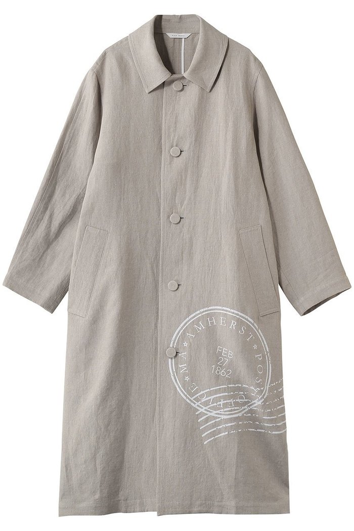 【プレインピープル/PLAIN PEOPLE】のビッグロゴリネンコート インテリア・キッズ・メンズ・レディースファッション・服の通販 founy(ファニー) https://founy.com/ ファッション Fashion レディースファッション Fashion for Women アウター Coat / Outerwear Collection コート・ロングコート・ピーコート Long Coats, Peacoats & More おすすめ Recommended / Our Picks スリーブ Sleeve, Long Sleeve / Short Sleeve プリント Print, Printed Pattern リネン Linen, Linen Fabric ロング Long, Long-Length |ID: prp329100004859534 ipo3291000000036871290