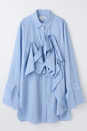 【エンフォルド/ENFOLD】 RECONSTRUCTION SHIRT人気、トレンドファッション・服の通販 founy(ファニー) ファッション Fashion レディースファッション Fashion for Women トップス・カットソー Cut & Sew Tops シャツ・ブラウス・オフィスカジュアル Elegant Blouses & Button-Ups おすすめ Recommended / Our Picks シェイプ Shape, Slim Fit ストレート Straight, Straight Cut スリーブ Sleeve, Long Sleeve / Short Sleeve ブロード Broadcloth, Fine Cotton ロング Long, Long-Length 再入荷 Restock / Back in Stock |ID:prp329100004859536