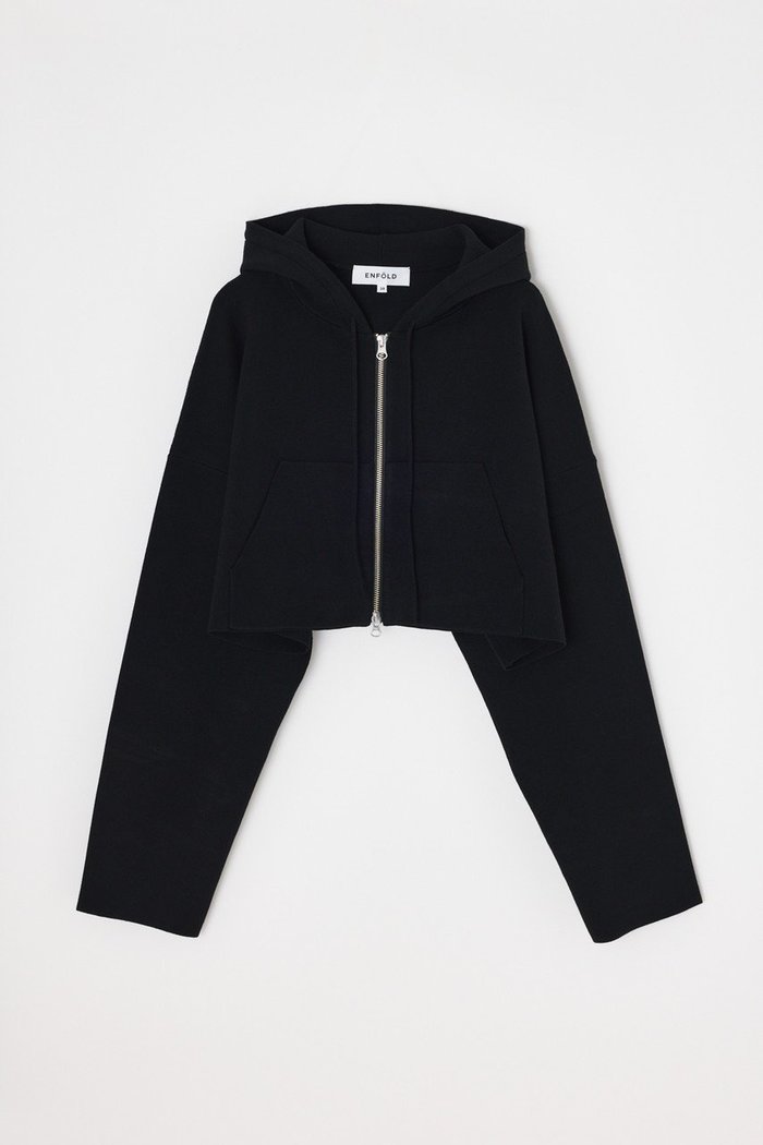 【エンフォルド/ENFOLD】のKNIT HOODIE インテリア・キッズ・メンズ・レディースファッション・服の通販 founy(ファニー) https://founy.com/ ファッション Fashion レディースファッション Fashion for Women トップス・カットソー Cut & Sew Tops ニット Knit Tops & Sweaters カジュアルプルオーバー・ニットトップス Pullovers & Knit Tops / Casual Pullovers ジャケット Jacket, Outerwear ストレッチ Stretch, Stretchy Fabric パーカー Hoodie, Parka フィット Fit, Slim Fit エレガント 上品 Elegant 再入荷 Restock / Back in Stock |ID: prp329100004859539 ipo3291000000035952566