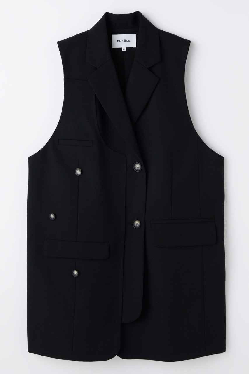 【エンフォルド/ENFOLD】の【2/18 12:00販売開始】DOUBLE SUIT VEST 人気、トレンドファッション・服の通販 founy(ファニー) 　ファッション　Fashion　レディースファッション　Fashion for Women　アウター　Coat / Outerwear Collection　レディースジャケット・軽アウター　Jackets　ジャケット　Jacket, Outerwear　スーツ　Suit, Formalwear　ベスト　Vest, Waistcoat　ベーシック　Basic, Essential　ロング　Long, Long-Length　新作・新入荷　New Arrivals / New In　 other-1|ID: prp329100004859546 ipo3291000000035952616