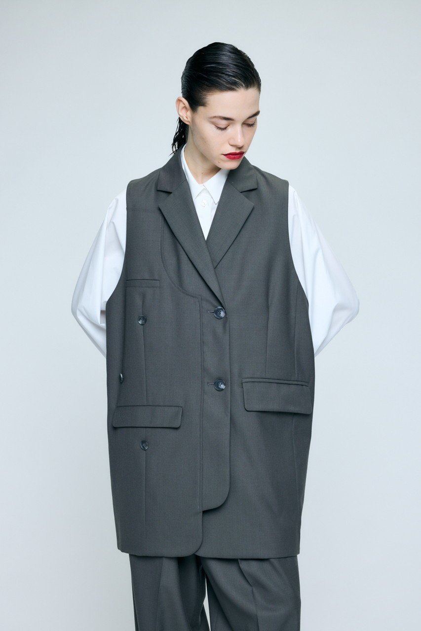 【エンフォルド/ENFOLD】の【2/18 12:00販売開始】DOUBLE SUIT VEST 人気、トレンドファッション・服の通販 founy(ファニー) 　ファッション　Fashion　レディースファッション　Fashion for Women　アウター　Coat / Outerwear Collection　レディースジャケット・軽アウター　Jackets　ジャケット　Jacket, Outerwear　スーツ　Suit, Formalwear　ベスト　Vest, Waistcoat　ベーシック　Basic, Essential　ロング　Long, Long-Length　新作・新入荷　New Arrivals / New In　other-4|ID: prp329100004859546 ipo3291000000035952622