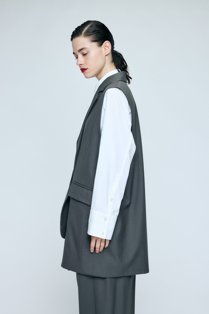 【エンフォルド/ENFOLD】の【2/18 12:00販売開始】DOUBLE SUIT VEST 人気、トレンドファッション・服の通販 founy(ファニー) 　ファッション　Fashion　レディースファッション　Fashion for Women　アウター　Coat / Outerwear Collection　レディースジャケット・軽アウター　Jackets　ジャケット　Jacket, Outerwear　スーツ　Suit, Formalwear　ベスト　Vest, Waistcoat　ベーシック　Basic, Essential　ロング　Long, Long-Length　新作・新入荷　New Arrivals / New In　other-5|ID: prp329100004859546 ipo3291000000035952623