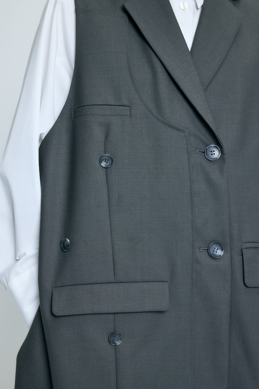 【エンフォルド/ENFOLD】の【2/18 12:00販売開始】DOUBLE SUIT VEST 人気、トレンドファッション・服の通販 founy(ファニー) 　ファッション　Fashion　レディースファッション　Fashion for Women　アウター　Coat / Outerwear Collection　レディースジャケット・軽アウター　Jackets　ジャケット　Jacket, Outerwear　スーツ　Suit, Formalwear　ベスト　Vest, Waistcoat　ベーシック　Basic, Essential　ロング　Long, Long-Length　新作・新入荷　New Arrivals / New In　other-8|ID: prp329100004859546 ipo3291000000035952626