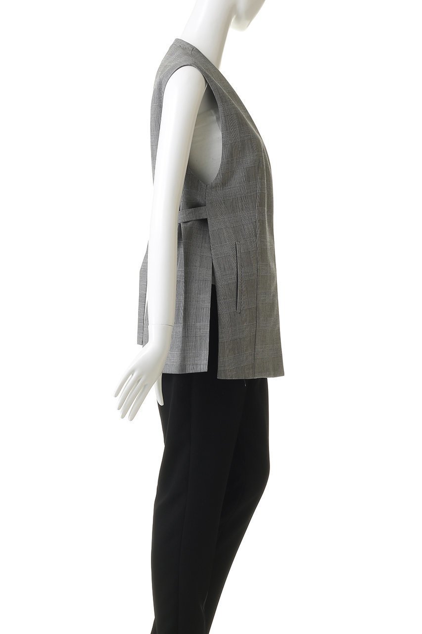 【アルアバイル/allureville】のポプリンチェックスリットジレ 人気、トレンドファッション・服の通販 founy(ファニー) 　ファッション　Fashion　レディースファッション　Fashion for Women　アウター　Coat / Outerwear Collection　レディースジャケット・軽アウター　Jackets　2026年　2026　エレガント 上品　Elegant　ジャケット　Jacket, Outerwear　スリット　Slit, Slit Detail　ベスト　Vest, Waistcoat　夏　Summer　春　Spring　S/S・春夏　SS, Spring/Summer, Warm Season　other-3|ID: prp329100004859553 ipo3291000000035952683