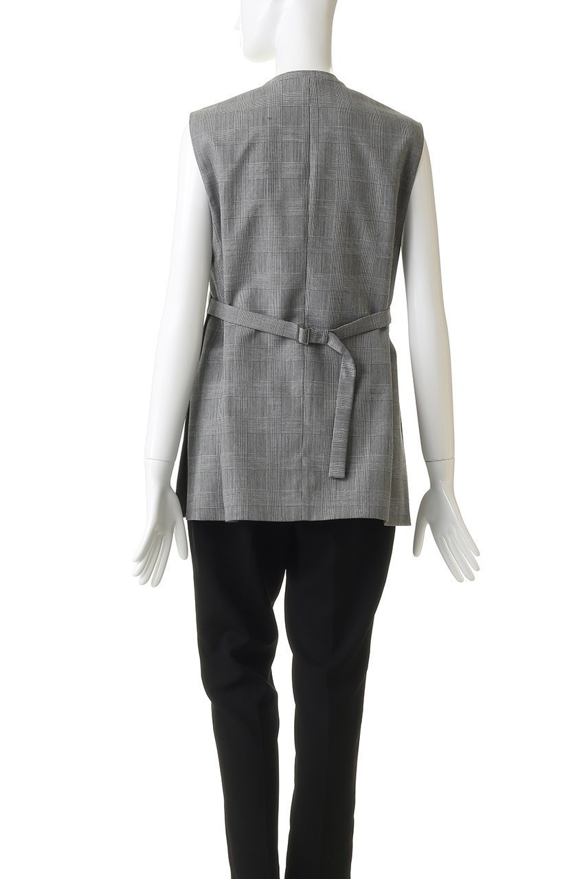 【アルアバイル/allureville】のポプリンチェックスリットジレ 人気、トレンドファッション・服の通販 founy(ファニー) 　ファッション　Fashion　レディースファッション　Fashion for Women　アウター　Coat / Outerwear Collection　レディースジャケット・軽アウター　Jackets　2026年　2026　エレガント 上品　Elegant　ジャケット　Jacket, Outerwear　スリット　Slit, Slit Detail　ベスト　Vest, Waistcoat　夏　Summer　春　Spring　S/S・春夏　SS, Spring/Summer, Warm Season　other-4|ID: prp329100004859553 ipo3291000000035952684