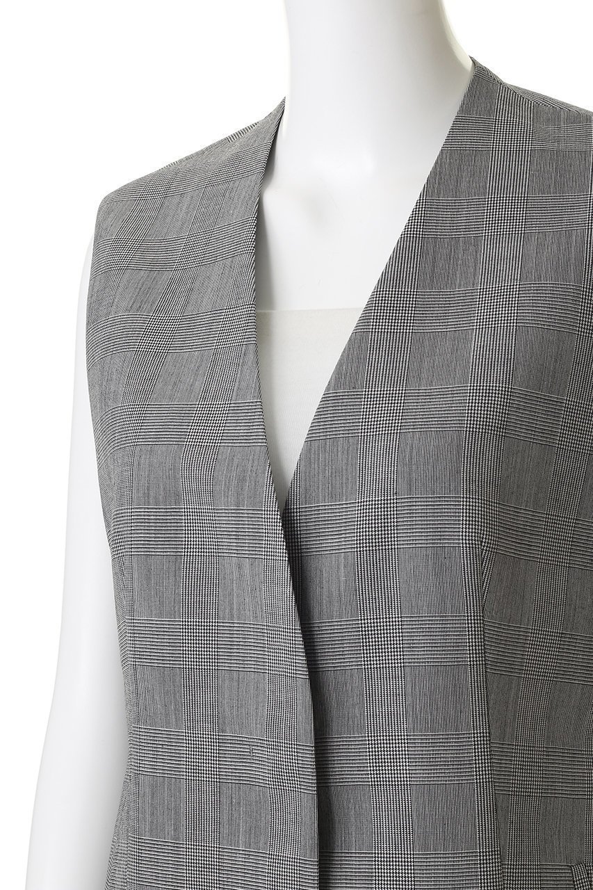 【アルアバイル/allureville】のポプリンチェックスリットジレ 人気、トレンドファッション・服の通販 founy(ファニー) 　ファッション　Fashion　レディースファッション　Fashion for Women　アウター　Coat / Outerwear Collection　レディースジャケット・軽アウター　Jackets　2026年　2026　エレガント 上品　Elegant　ジャケット　Jacket, Outerwear　スリット　Slit, Slit Detail　ベスト　Vest, Waistcoat　夏　Summer　春　Spring　S/S・春夏　SS, Spring/Summer, Warm Season　other-5|ID: prp329100004859553 ipo3291000000035952685