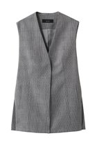 【アルアバイル/allureville】のポプリンチェックスリットジレ ブラック系|ID: prp329100004859553 ipo3291000000036210048