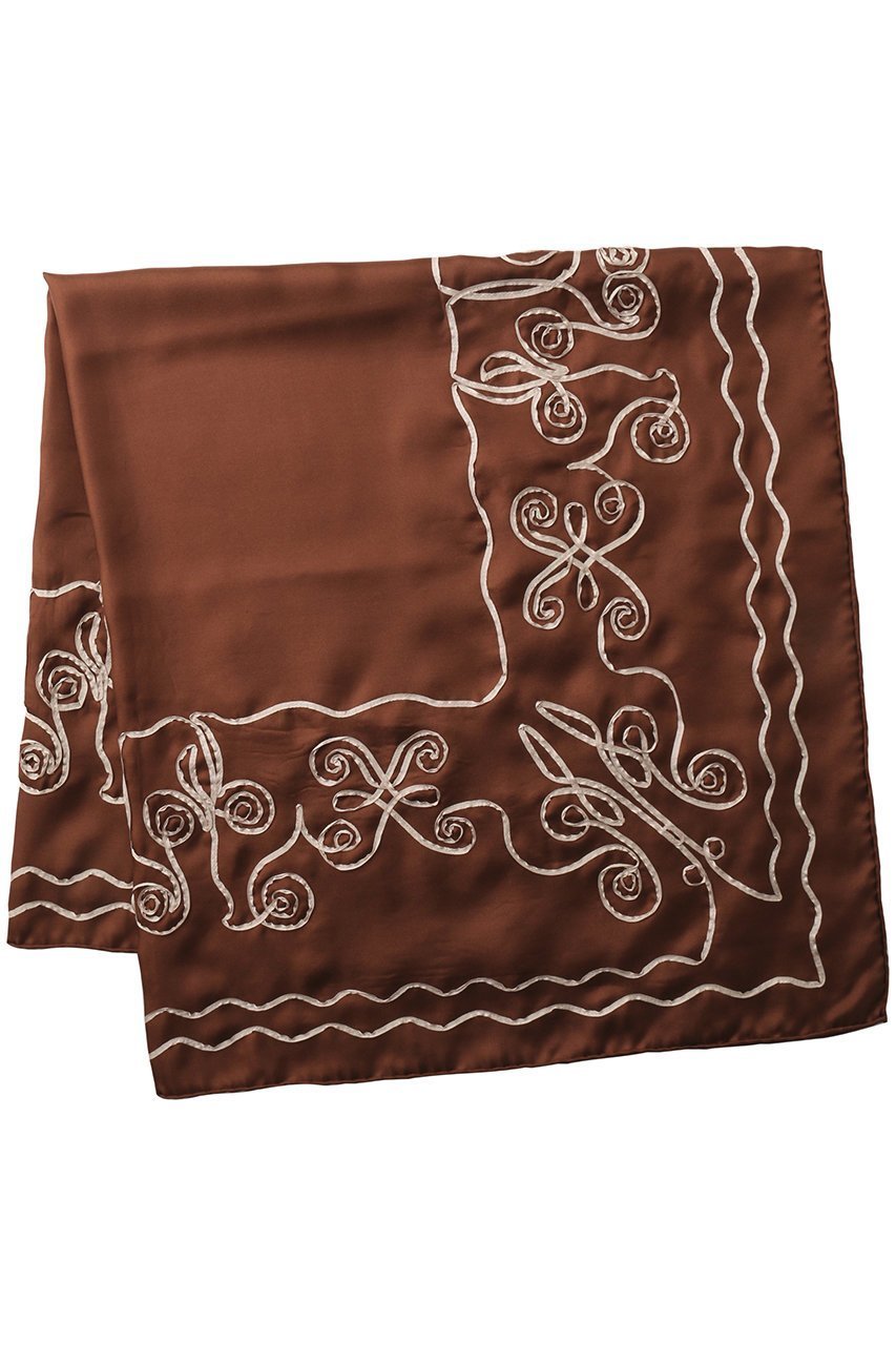 【アソースメレ/ASAUCE MELER】のテープエンブロイダリースカーフ 人気、トレンドファッション・服の通販 founy(ファニー) 　ファッション　Fashion　レディースファッション　Fashion for Women　ストール　Soft & Warm Scarves　マフラー・スヌード / 冬小物の定番　Scarves & Mufflers　2026年　2026　シルク　Silk, 100% Silk　シンプル　Simple, Minimal　スカーフ　Scarf, Neckwear　ストール　Stole, Wrap　マフラー　Scarf, Muffler　モダン　Modern, Contemporary　夏　Summer　春　Spring　S/S・春夏　SS, Spring/Summer, Warm Season　other-3|ID: prp329100004859554 ipo3291000000035952692