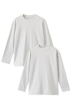 【スリー ドッツ/three dots】の【UNISEX】2パックTシャツ レギュラーフィット長袖 アイスグレー|ID: prp329100004859563 ipo3291000000035952794