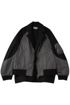 【メゾンスペシャル/MAISON SPECIAL】の【UNISEX】MA-1レイヤリング 2Bジャケット BLK(ブラック)|ID: prp329100004859565 ipo3291000000035952809