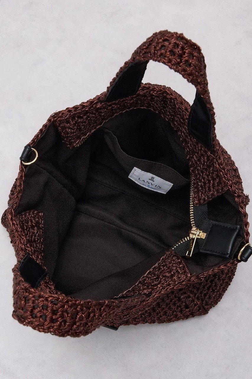 【ランバン オン ブルー/LANVIN en Bleu】のメタリック編み込みトートバッグ 人気、トレンドファッション・服の通販 founy(ファニー) 　ファッション　Fashion　レディースファッション　Fashion for Women　バッグ　Bags　2026年　2026　スマート　Smart, Elegant　フェイクレザー　Faux Leather, PU Leather　ポケット　Pocket, Pocket Detail　メタリック　Metallic, Shiny Finish　夏　Summer　手編み　Hand-Knitted, Handmade Knit　春　Spring　S/S・春夏　SS, Spring/Summer, Warm Season　財布　Wallet, Purse　other-5|ID: prp329100004859583 ipo3291000000035955374