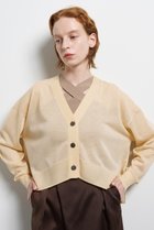 【ランバン オン ブルー/LANVIN en Bleu】のVネックショートカーディガン 人気、トレンドファッション・服の通販 founy(ファニー) ファッション Fashion レディースファッション Fashion for Women トップス・カットソー Cut & Sew Tops ニット Knit Tops & Sweaters カーディガン・羽織り Layered Style Cardigans Vネックトップス V-Neck Tops / V-Cut Neckline Shirts 2026年 2026 アシンメトリー Asymmetrical Style カーディガン Cardigan, Knitwear ショート Short, Short Length バランス Balance, Style Balance ヘムライン Hemline, Bottom Cut ワイド Wide, Wide Fit 夏 Summer 春 Spring S/S・春夏 SS, Spring/Summer, Warm Season thumbnail ベージュ|ID: prp329100004859584 ipo3291000000035955380