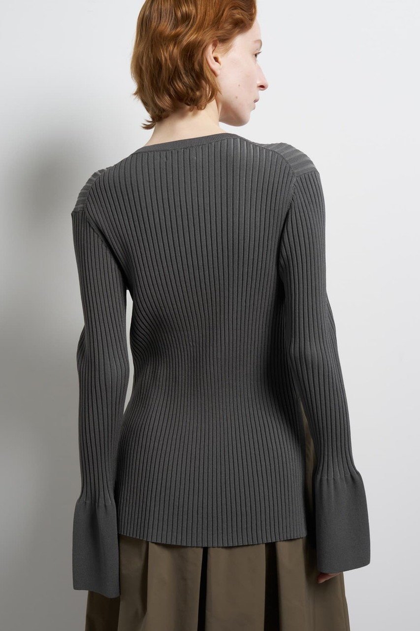 【ランバン オン ブルー/LANVIN en Bleu】のリブカフスカーディガン 人気、トレンドファッション・服の通販 founy(ファニー) 　ファッション　Fashion　レディースファッション　Fashion for Women　トップス・カットソー　Cut & Sew Tops　ニット　Knit Tops & Sweaters　カーディガン・羽織り　Layered Style Cardigans　2026年　2026　カフス　Cuff Design　カーディガン　Cardigan, Knitwear　バランス　Balance, Style Balance　ファブリック　Fabric, Textile　フロント　Front, Front Design　ボトム　Bottoms, Lower Wear　モチーフ　Motif, Design Theme　ランダム　Random, Irregular　夏　Summer　春　Spring　S/S・春夏　SS, Spring/Summer, Warm Season　other-2|ID: prp329100004859585 ipo3291000000035955404