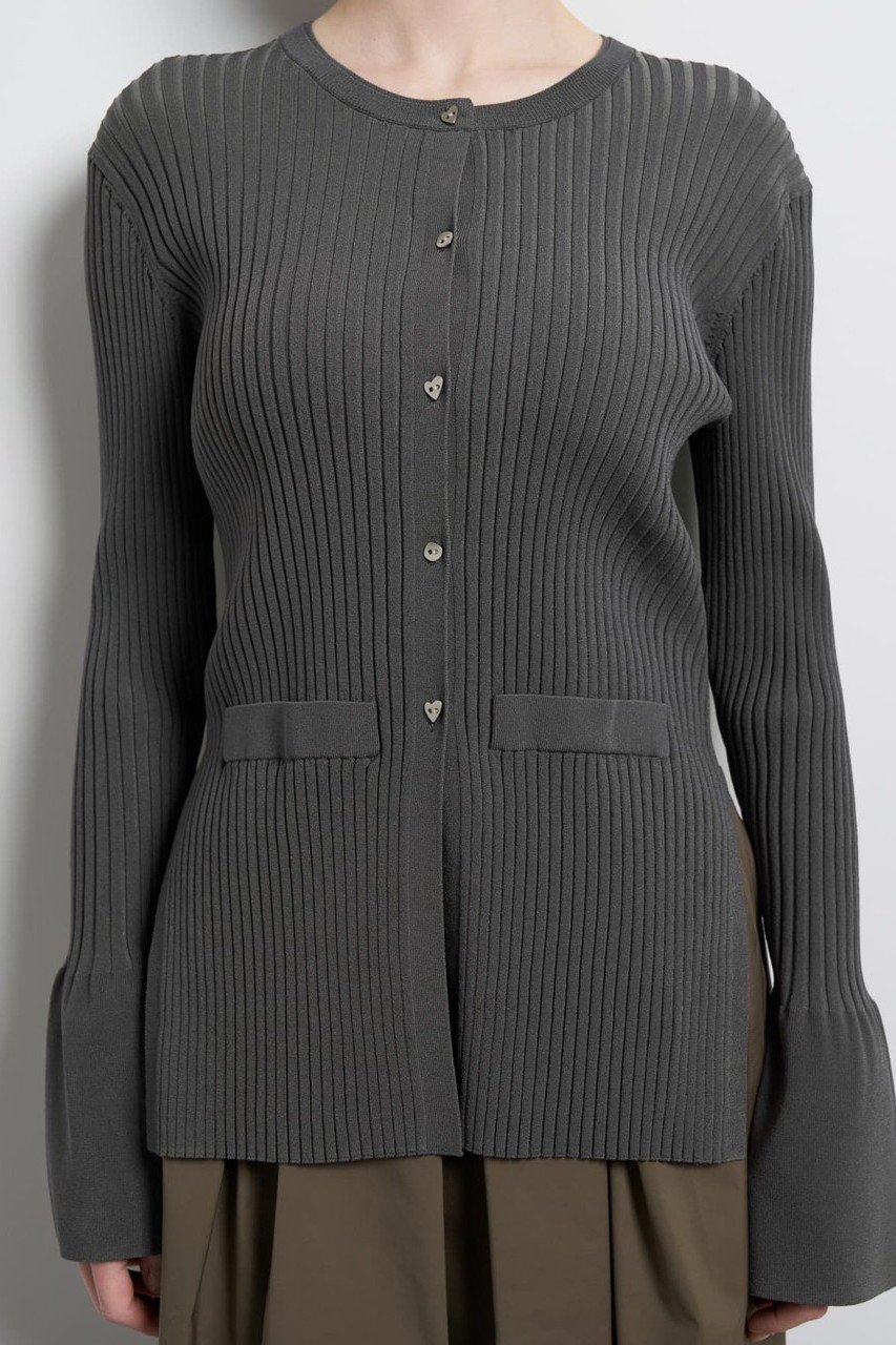 【ランバン オン ブルー/LANVIN en Bleu】のリブカフスカーディガン 人気、トレンドファッション・服の通販 founy(ファニー) 　ファッション　Fashion　レディースファッション　Fashion for Women　トップス・カットソー　Cut & Sew Tops　ニット　Knit Tops & Sweaters　カーディガン・羽織り　Layered Style Cardigans　2026年　2026　カフス　Cuff Design　カーディガン　Cardigan, Knitwear　バランス　Balance, Style Balance　ファブリック　Fabric, Textile　フロント　Front, Front Design　ボトム　Bottoms, Lower Wear　モチーフ　Motif, Design Theme　ランダム　Random, Irregular　夏　Summer　春　Spring　S/S・春夏　SS, Spring/Summer, Warm Season　other-3|ID: prp329100004859585 ipo3291000000035955405