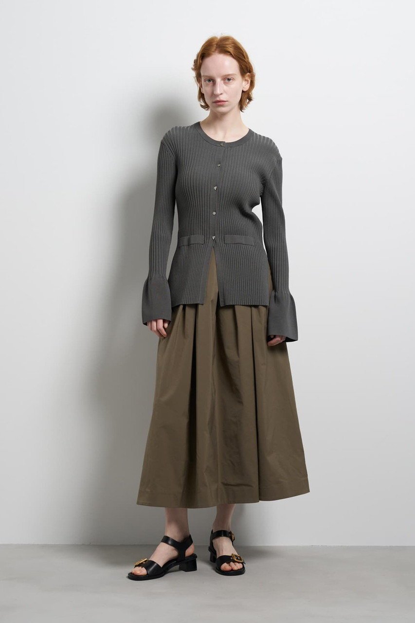 【ランバン オン ブルー/LANVIN en Bleu】のリブカフスカーディガン 人気、トレンドファッション・服の通販 founy(ファニー) 　ファッション　Fashion　レディースファッション　Fashion for Women　トップス・カットソー　Cut & Sew Tops　ニット　Knit Tops & Sweaters　カーディガン・羽織り　Layered Style Cardigans　2026年　2026　カフス　Cuff Design　カーディガン　Cardigan, Knitwear　バランス　Balance, Style Balance　ファブリック　Fabric, Textile　フロント　Front, Front Design　ボトム　Bottoms, Lower Wear　モチーフ　Motif, Design Theme　ランダム　Random, Irregular　夏　Summer　春　Spring　S/S・春夏　SS, Spring/Summer, Warm Season　other-4|ID: prp329100004859585 ipo3291000000035955406