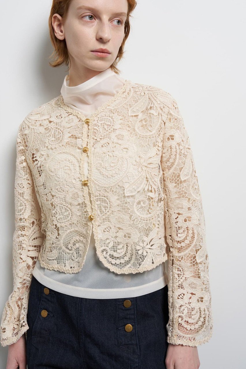 【ランバン オン ブルー/LANVIN en Bleu】のペイズリーコードレースジャケット 人気、トレンドファッション・服の通販 founy(ファニー) ファッション Fashion レディースファッション Fashion for Women アウター Coat / Outerwear Collection レディースジャケット・軽アウター Jackets 2026年 2026 エレガント 上品 Elegant クラシカル Classical, Vintage-Inspired ケミカル Chemical, Chemical Wash コンパクト Compact, Small Size ジャケット Jacket, Outerwear ペイズリー Paisley, Ethnic Pattern マーガレット Marguerite, Daisy Pattern モチーフ Motif, Design Theme レース Lace, Lace Fabric 夏 Summer 春 Spring S/S・春夏 SS, Spring/Summer, Warm Season 軽量 Lightweight, Ultra Light other-1|ID: prp329100004859590 ipo3291000000035955451
