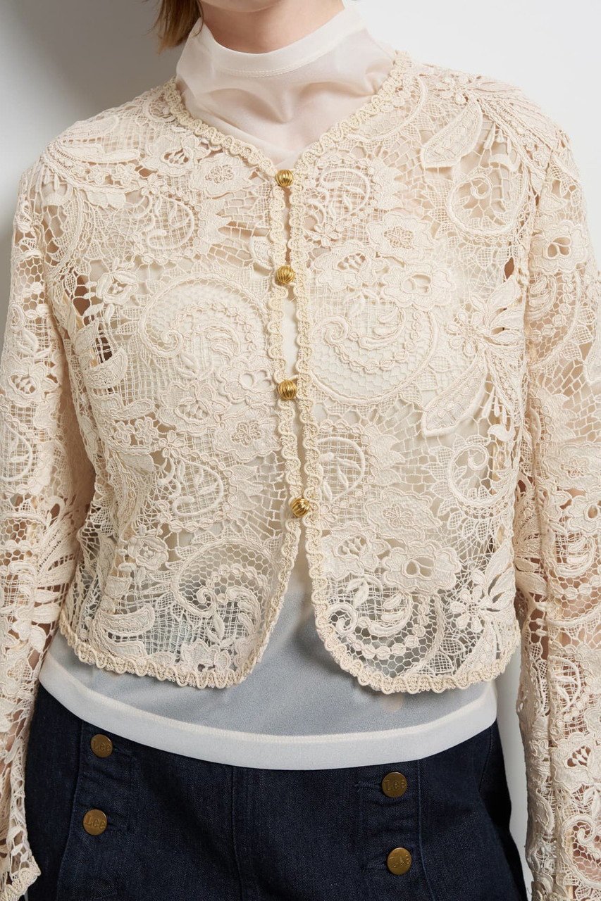 【ランバン オン ブルー/LANVIN en Bleu】のペイズリーコードレースジャケット 人気、トレンドファッション・服の通販 founy(ファニー) ファッション Fashion レディースファッション Fashion for Women アウター Coat / Outerwear Collection レディースジャケット・軽アウター Jackets 2026年 2026 エレガント 上品 Elegant クラシカル Classical, Vintage-Inspired ケミカル Chemical, Chemical Wash コンパクト Compact, Small Size ジャケット Jacket, Outerwear ペイズリー Paisley, Ethnic Pattern マーガレット Marguerite, Daisy Pattern モチーフ Motif, Design Theme レース Lace, Lace Fabric 夏 Summer 春 Spring S/S・春夏 SS, Spring/Summer, Warm Season 軽量 Lightweight, Ultra Light other-4|ID: prp329100004859590 ipo3291000000035955456