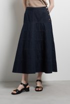 【ランバン オン ブルー/LANVIN en Bleu】のLee×LANVIN en Bleuデニムフレアスカート ネイビー|ID: prp329100004859594 ipo3291000000035956199