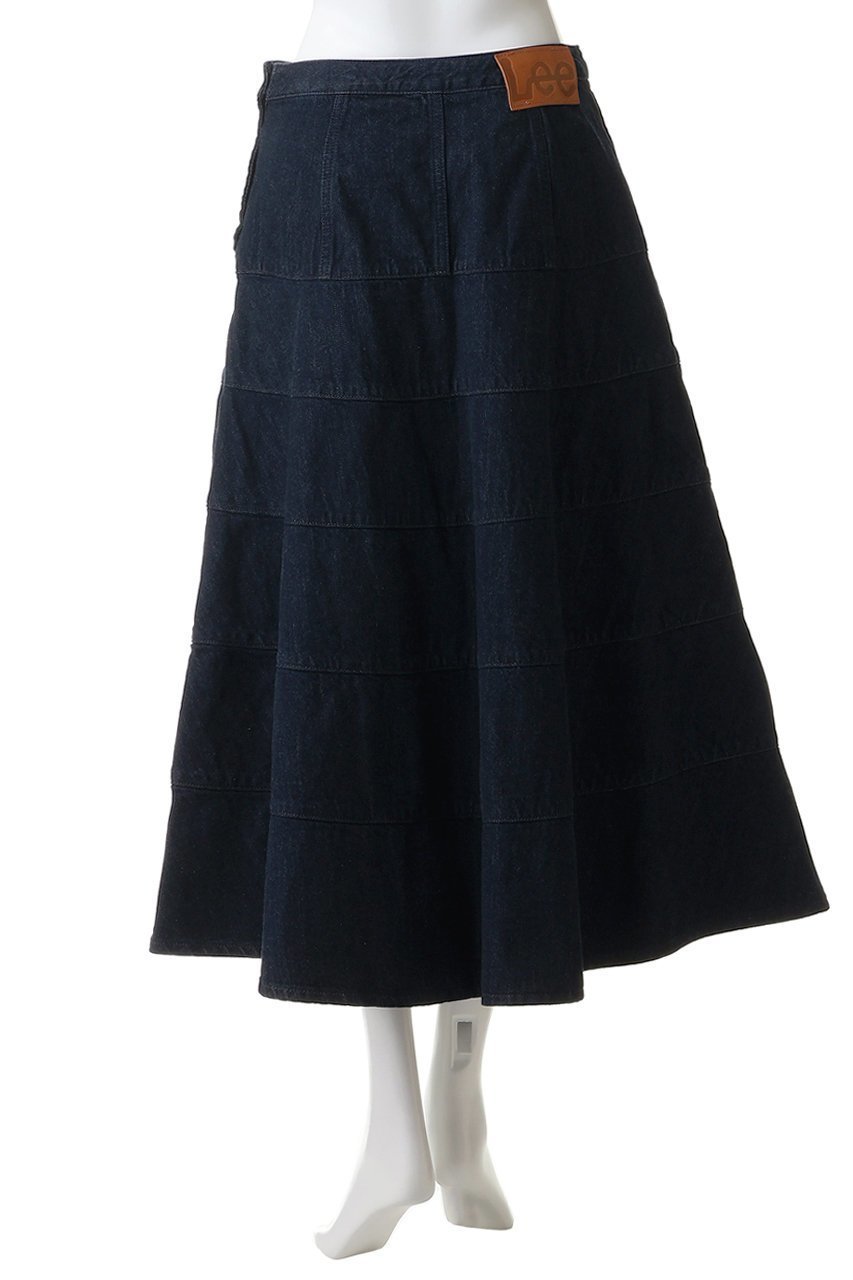 【ランバン オン ブルー/LANVIN en Bleu】のLee×LANVIN en Bleuデニムフレアスカート 人気、トレンドファッション・服の通販 founy(ファニー) 　ファッション　Fashion　レディースファッション　Fashion for Women　スカート　Skirts　Aライン・フレアスカート　A-Line & Flared Skirts　ロングスカート　Long Skirts / Maxi & Midi Skirts　デニム　Denim, Jeans Material　ファブリック　Fabric, Textile　フレア　Flare, Flared　ブリーチ　Bleach, Washed Finish　ロング　Long, Long-Length　ヴィンテージ　Vintage Style　エレガント 上品　Elegant　other-4|ID: prp329100004859594 ipo3291000000036792791